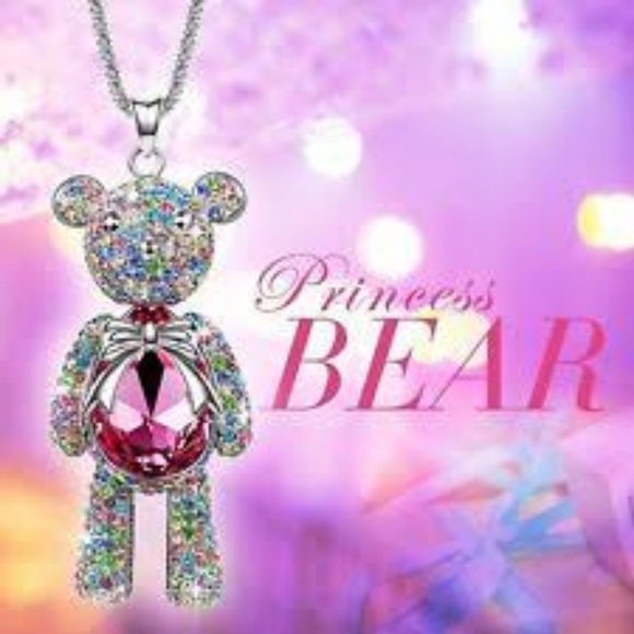 Crystals from Swarovski, Teddy Bear Necklace - Picture 3 of 8
